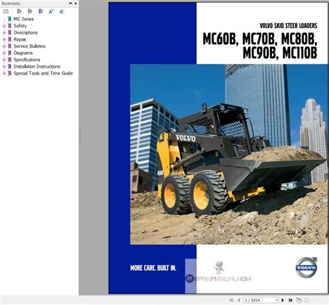 Volvo MC80B Skid Steer Loader Service and Repair Manual PDF